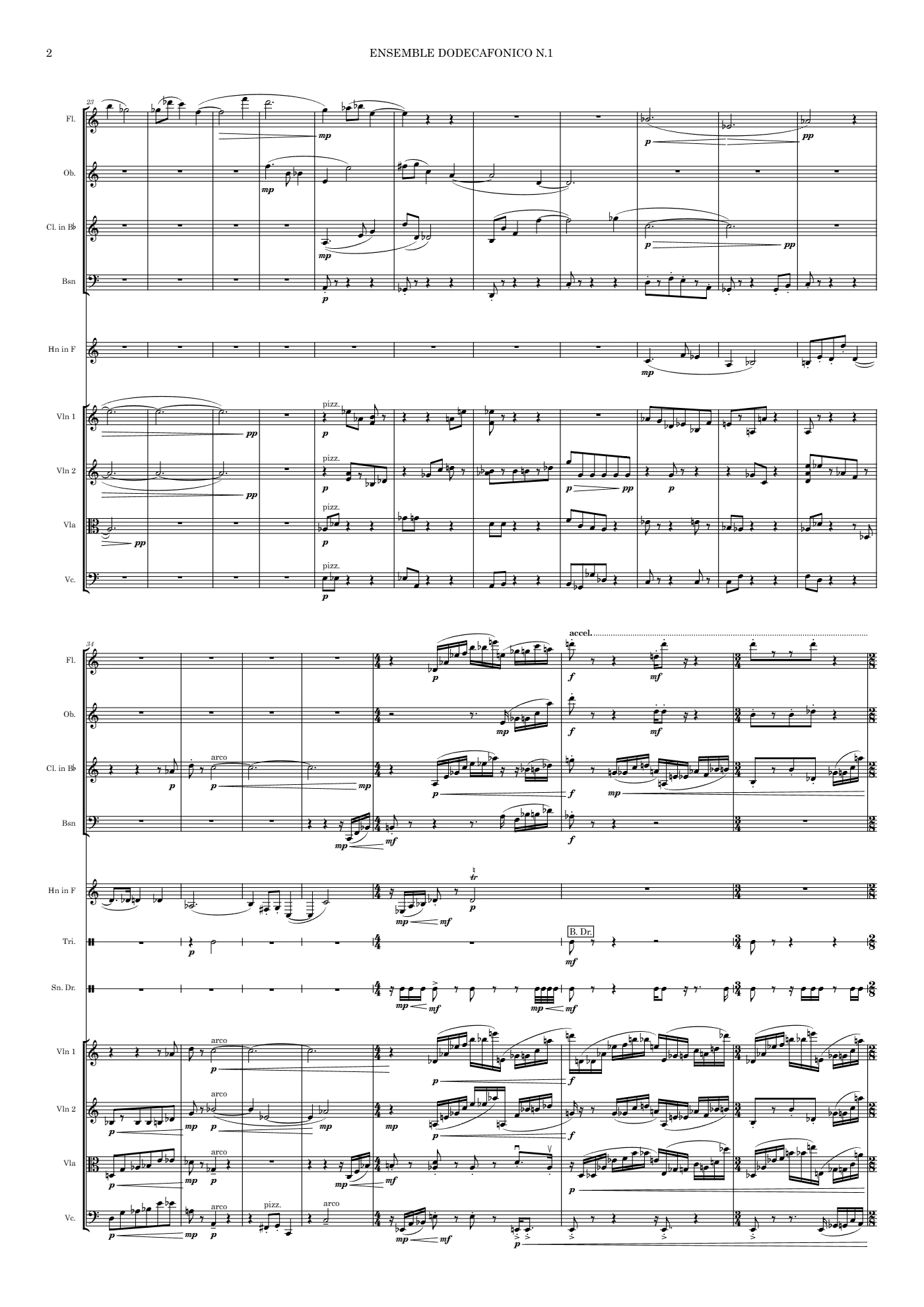 Ensemble Dodecafonico n.1, page 2 of 5