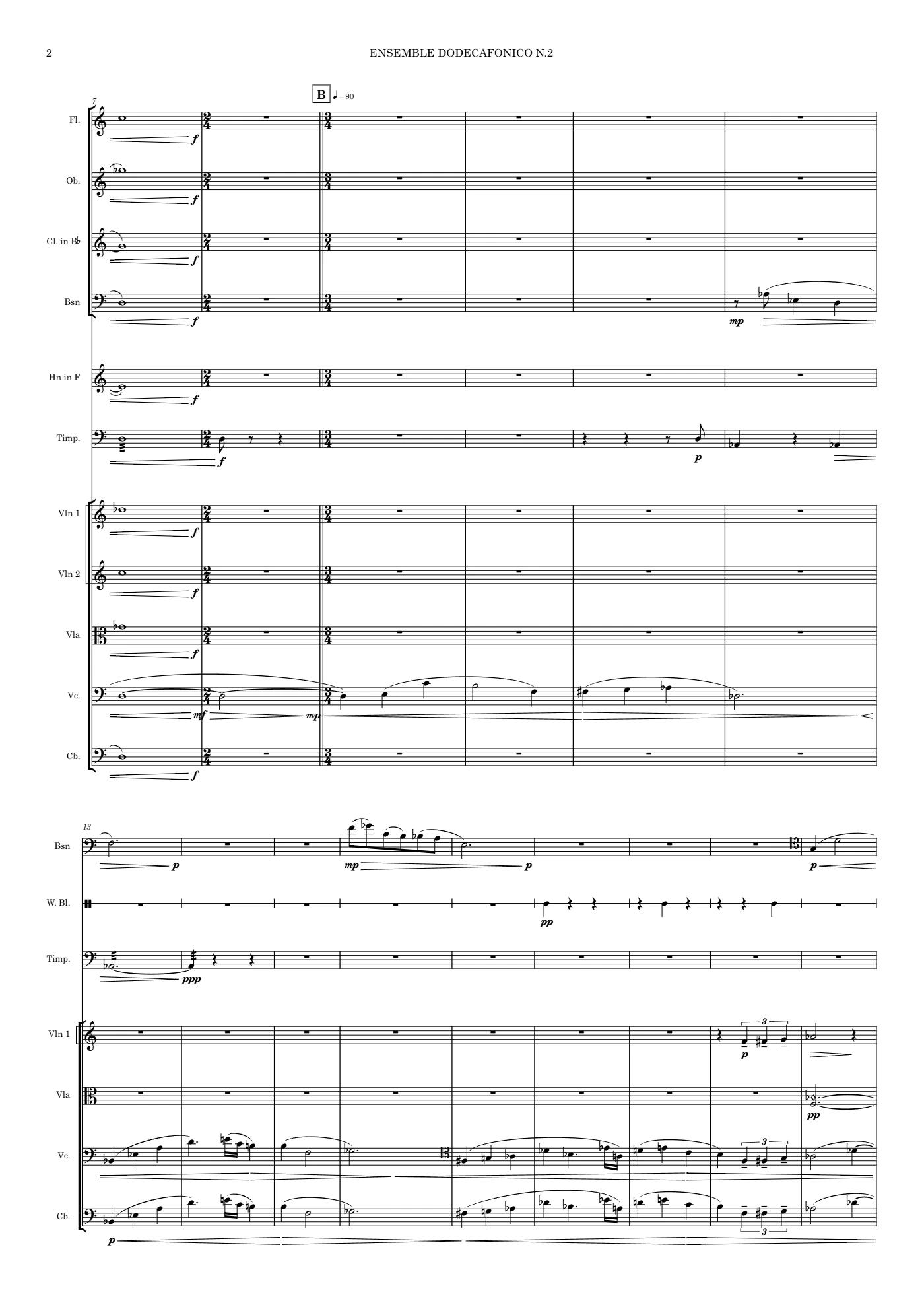Ensemble Dodecafonico n.2, page 2 of 12