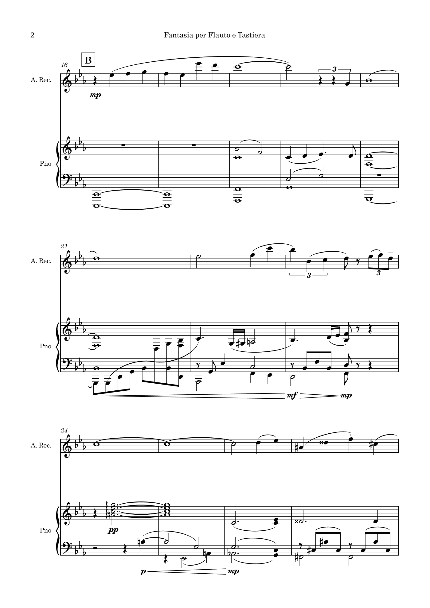 Fantasia per flauto e tastiera n.1, page 2 of 15