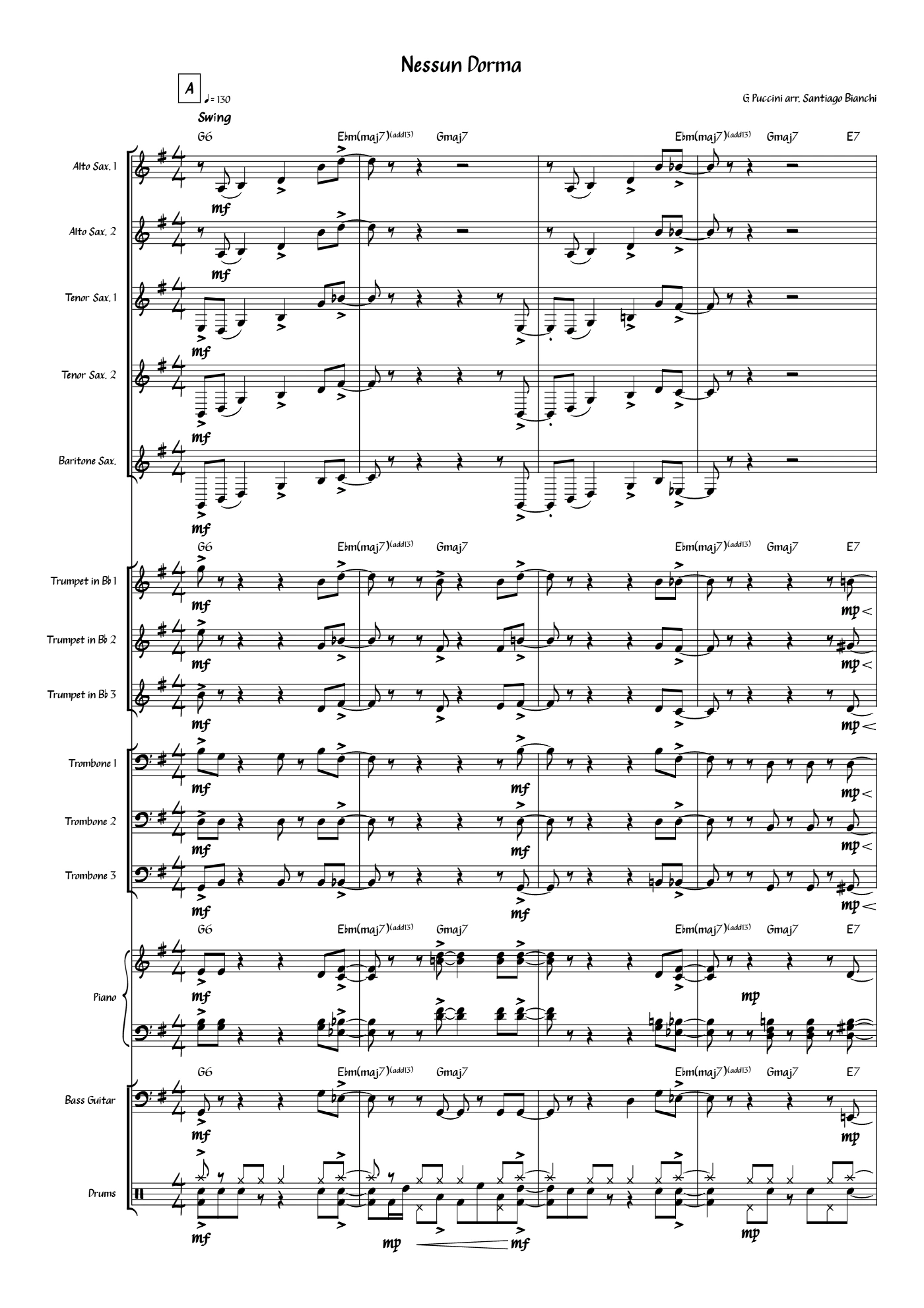 Nessun Dorma, page 1 of 9