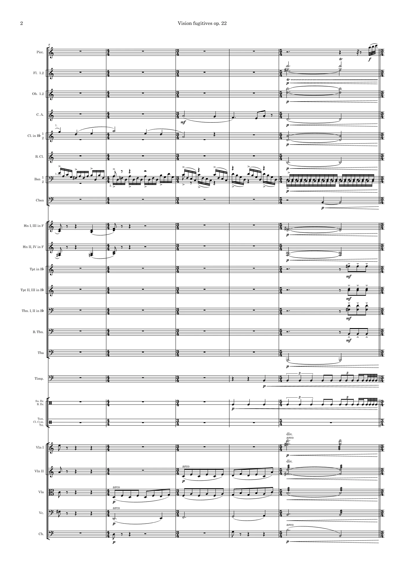 Visions Fugitives op. 22, page 2 of 5