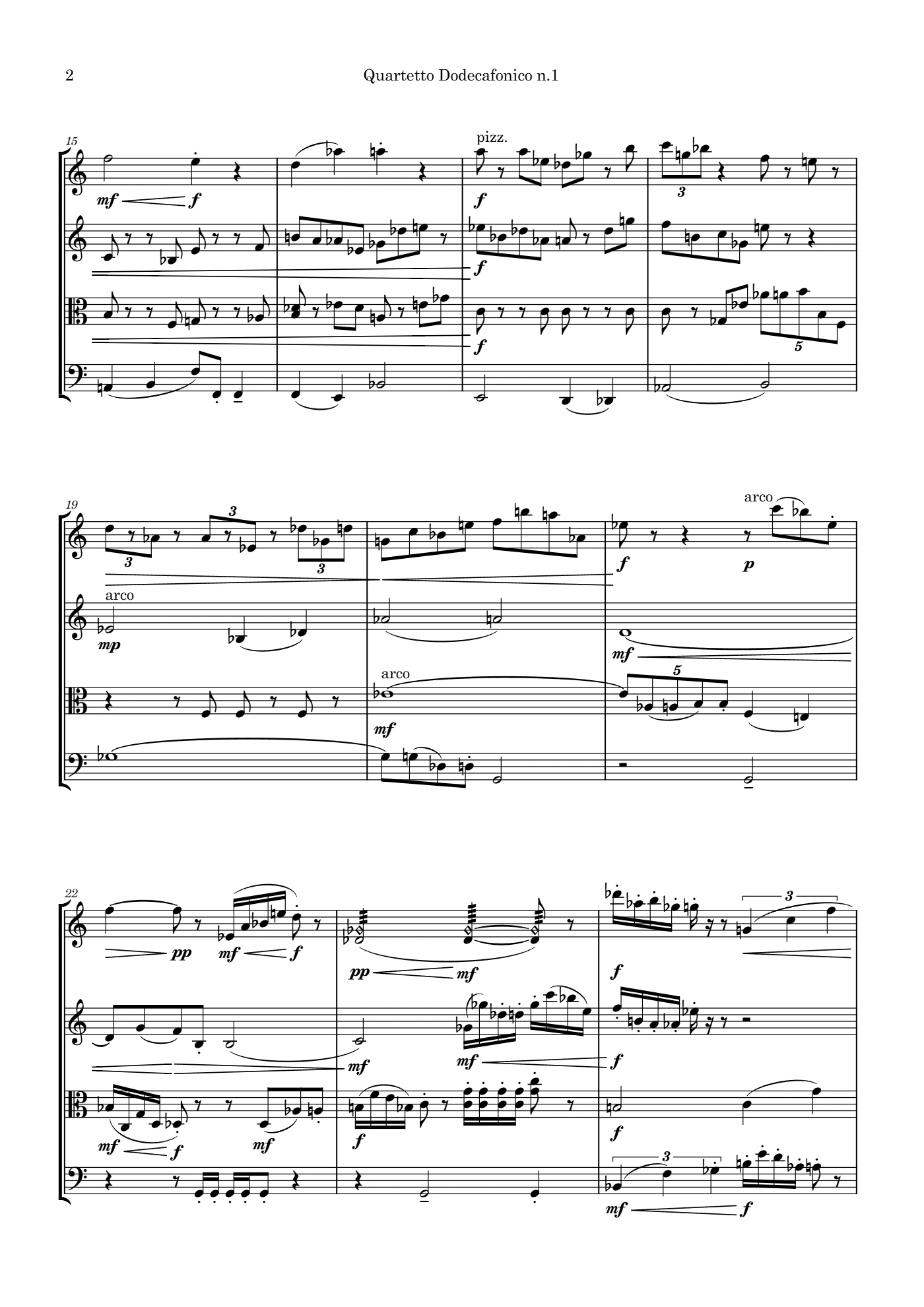 Quartetto Dodecafonico n.1, page 2 of 5