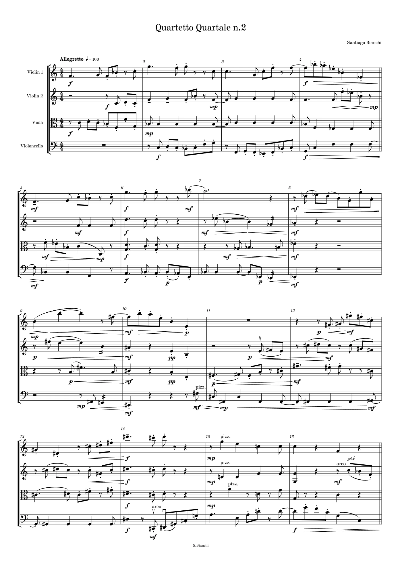 Quartetto Quartale n.2, page 1 of 7