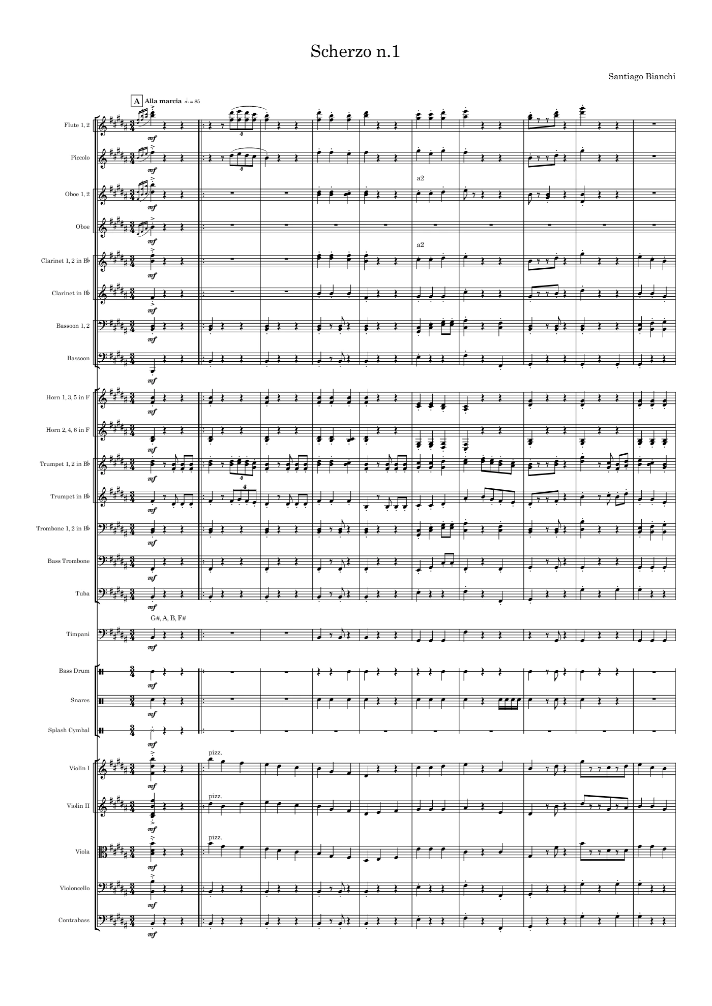 Scherzo n.1, page 1 of 10