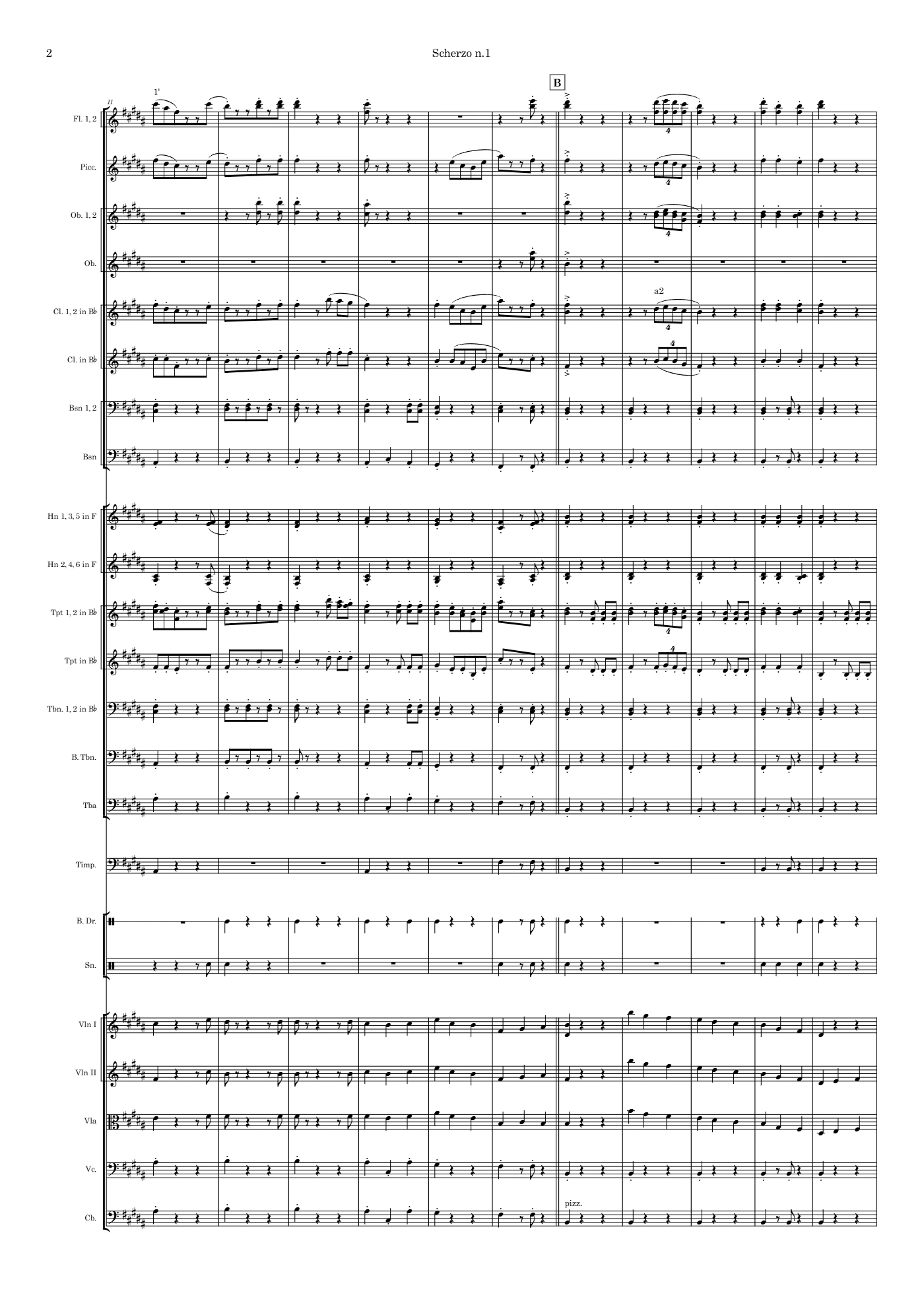Scherzo n.1, page 2 of 10