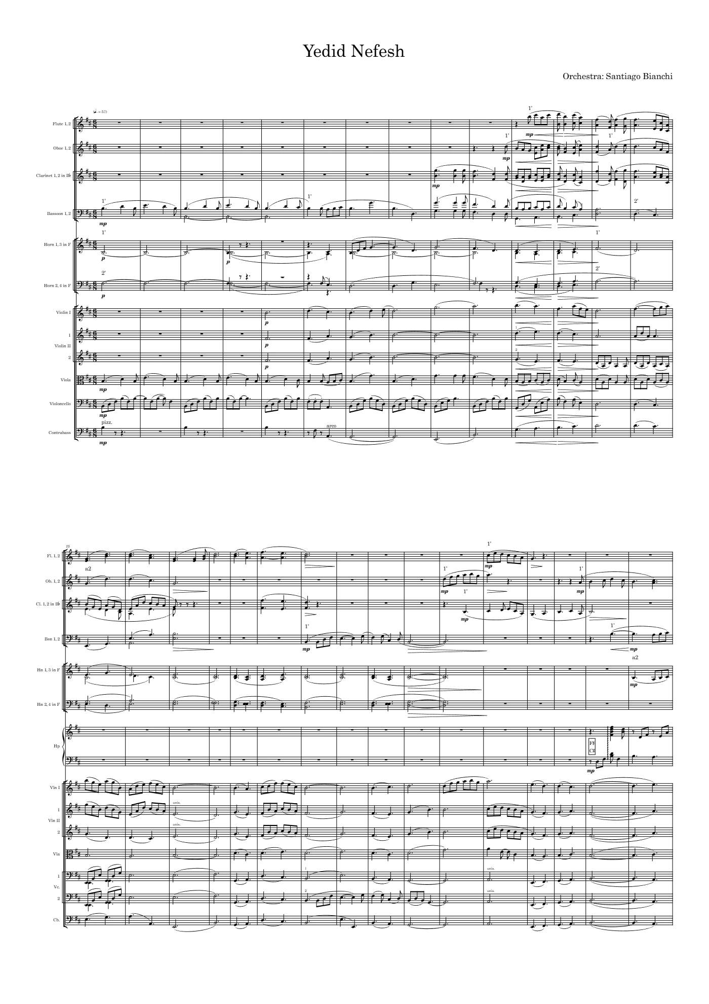 Yedid Nefesh, page 1 of 4